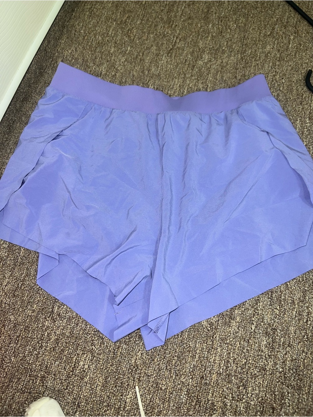 CRZ YOGA Lilac Layered Athletic Shorts